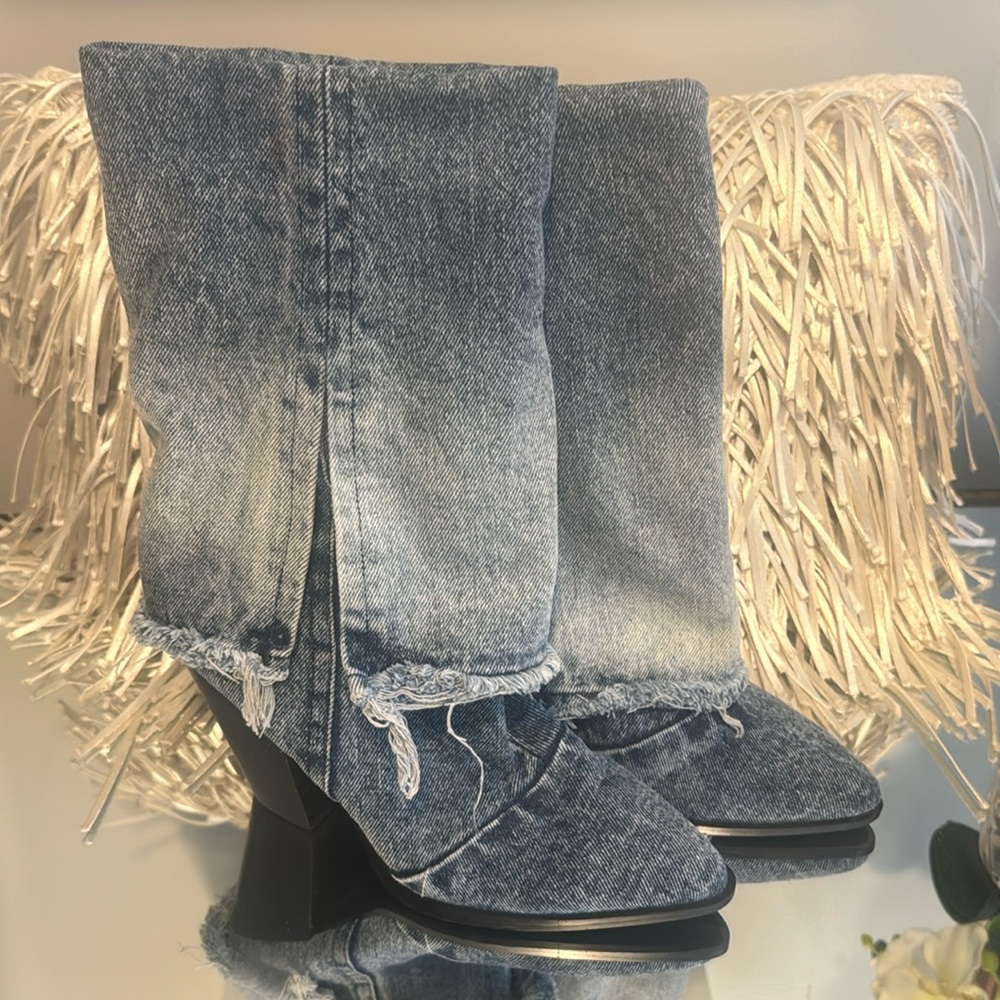 Denim Bootie